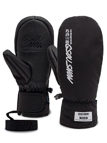 New Men And Women Luminous Wear-resistant Warmth Waterproof Ski Gloves