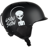 GsouSnow Alien Print Ski Helmet, Integrally Lightweight EPS Snowboard Ski Riding Protective Gear