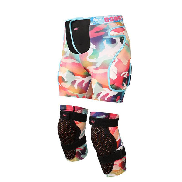 Protection Paded Short Pants Protective Gear Guard Pad Ski Skiing Skating Snowboard