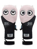 Cute Big Eyes Plush Men And Women Waterproof And Wear-Resistant Ski Gloves