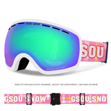 Ski Goggles , Snowmobile Skate Goggles for Men & Women - Anti-Fog ,100% UV Protection