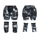 GsouSnow Smoked Ski protective shorts and knee pads set