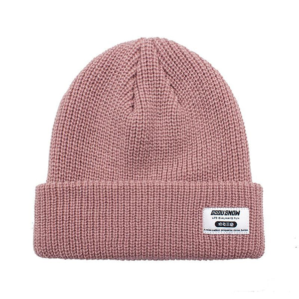 Pink Unisex Vento Shredding Snow Knit Cap Beanie