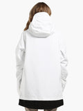 15K Windproof and Waterproof Womens White Winter Snowboard Jacket