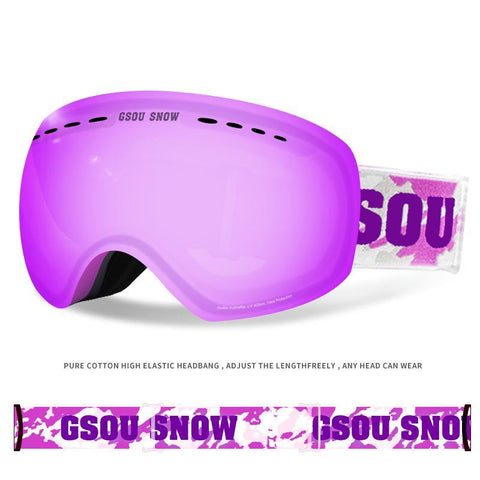 Ski Goggles - Over Glasses Ski / Snowboard Goggles for Men, Women & Youth - 100% UV Protection