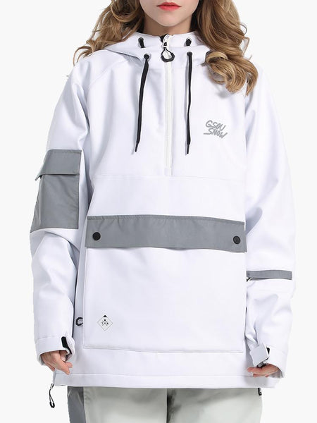 Unisex Winter 2023 Light White Waterproof Colorful Fluorescent Ski Suit
