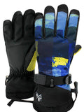 winter ski gloves for outdoor men and women riding waterproof non-slip warm gloves plus velvet thick Korean ski gloves