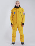 Men's Treadsnow Slope Star Yellow One Picece Snowboard Ski Suits