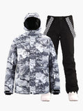 15K Windproof & Waterproof Tooling Style Fashion Ski and Snowboard Suit