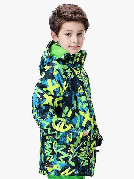 Warm, windproof and waterproof children's ski suit