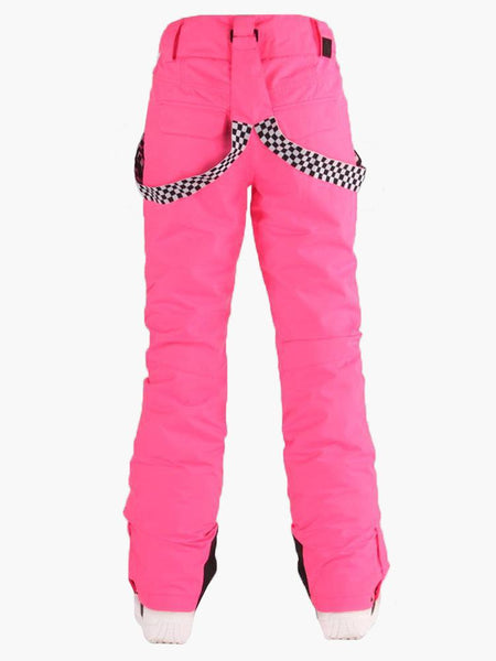 Highland Bib Snowboard & Ski Pink Pants For Women