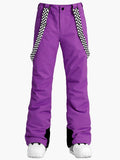 Highland Bib Snowboard & Ski Purple Pants For Women