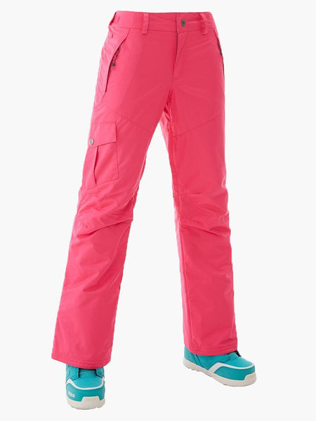 Thermal Warm High Waterproof Windproof Pink Women's Ski Pants/Snow Pants