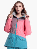 Womens Colorful Ski Jacket 10K Windproof and Waterproof Snowboard Jacket