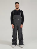 GsouSnow suspenders ski pants couple winter windproof and waterproof veneer one-piece snow pants