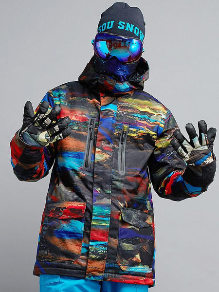Mens Waterproof Windproof Snowboard Jacket&Winter Ski Jacket