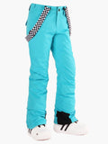 Highland Bib Snowboard & Ski Cyan Pants For Women