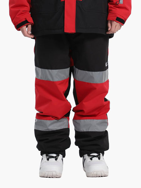 Unisex 2023 Waterproof And Warm Single And Double Board Luminous Color Matching Snow Pants
