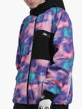 Unisex 2023 Purple Starry Sky Snow And Windproof Warm Double Board Veneer Snow Suit