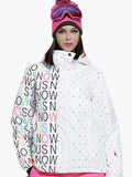 Womens Ski Jacket 10K Windproof and Waterproof Snowboard Jacket，Machine washable