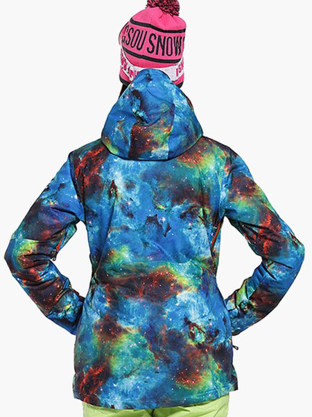 Womens Winter Snowboard Jacket.Environmentally friendly degradable fabric.10K Waterproof/10K Breathable . Product is machine washable.