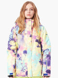 Womens Winter Snowboard Jacket.Environmentally friendly degradable fabric.10K Waterproof/10K Breathable .YKK® Zip