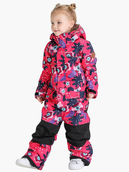 TreadSnow Flower Kids Snowboard One Picec Suit