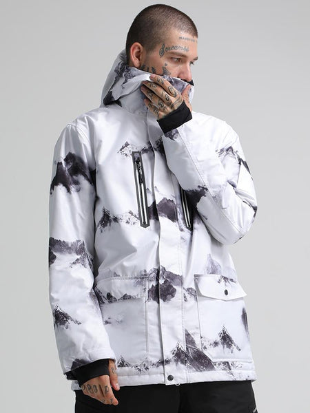 Mens Colorful Windproof Waterproof Ski Snowboard Jacket Snowboard Wear Jacket