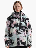 Womens ColourfulSki/Snowboard Jacket 5K Windproof and Waterproof，Machine washable