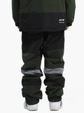 Unisex 2023 Waterproof And Warm Single And Double Board Luminous Color Matching Snow Pants