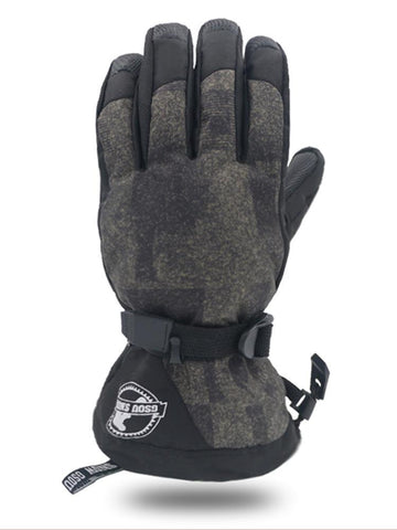 Men's Winter Warm Gloves Outdoor Non-slip Waterproof Touch Screen Ski Gloves Motorcycle Riding Windproof