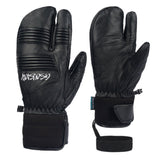 Gsou Snow Adult Unisex Wear-Resistant Sheepskin Three Finger Gloves