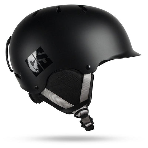 GsouSnow Black Ski Helmet, Integrally Lightweight EPS Snowboard Ski Riding Protective Gear